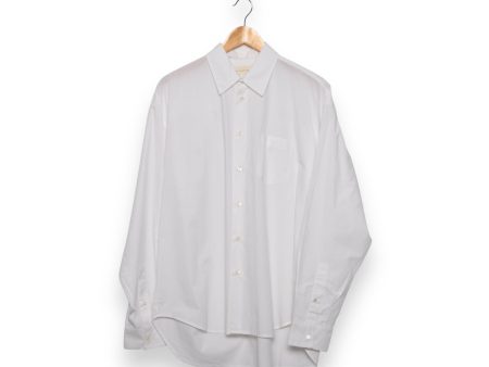 Jan Machenhauer Christopher Oversize Shirt poplin white Hot on Sale