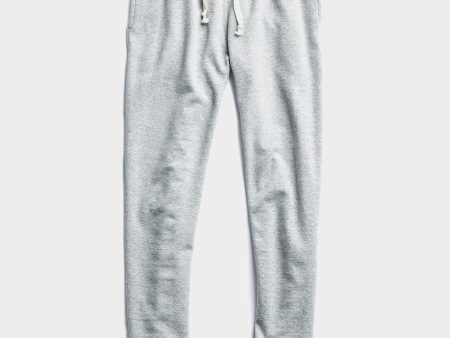 Lightweight Slim Jogger Sweatpant in Light Grey Mix Cheap