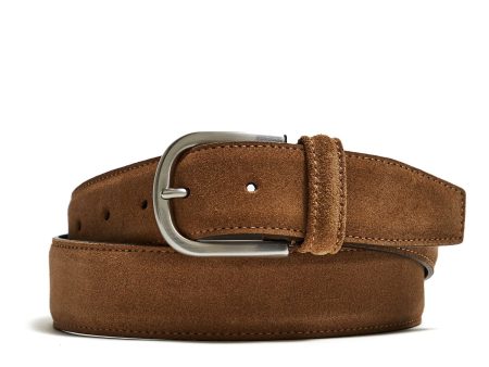 Anderson s Suede Belt in Light Brown Online Hot Sale