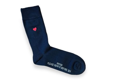 Brosbi The Icon Socks - Heart navy Online