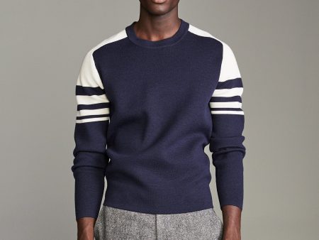 Merino Ski Sweater in Navy Discount