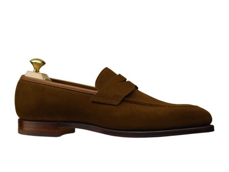 Crockett and Jones Sydney Snuff Suede Loafer Online now