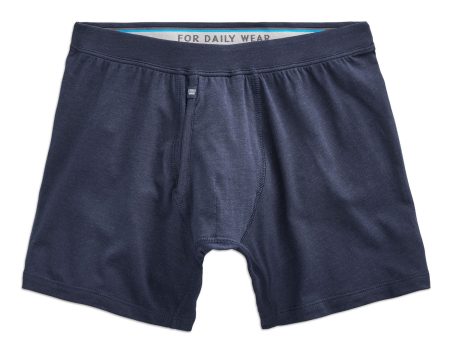 Mack Weldon Silver Boxer Brief in Navy Hot on Sale