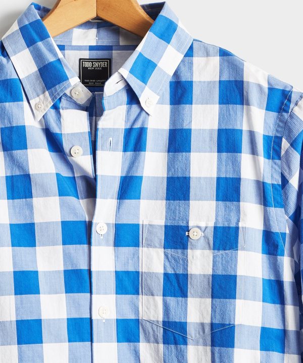 Button Down Collar Gingham Long Sleeve Shirt Online Sale