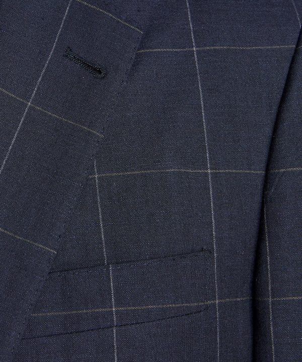 Sutton Windowpane Sport Coat in Navy Supply