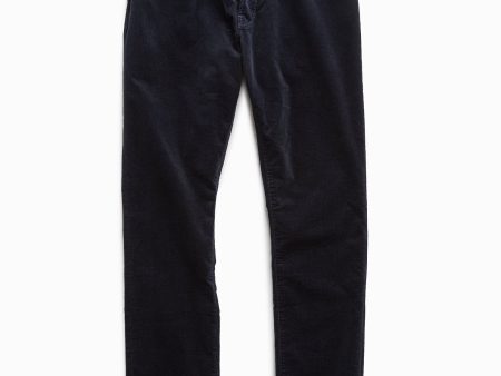 Slim Fit 5-Pocket Stretch Italian Cord in Navy Sale