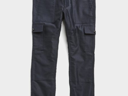 Made in New York Japanese Cotton Camp Cargo in Navy on Sale