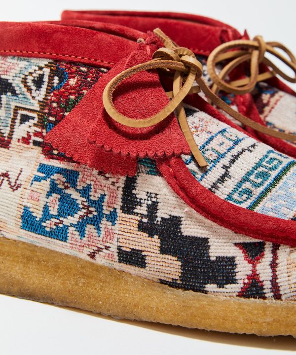 Todd Snyder x Clarks Originals Kaleidoscopic Red Wallabee Boot on Sale