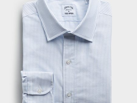 Made in the USA Hamilton + Todd Snyder Candy Stripe Shirt in Blue Online