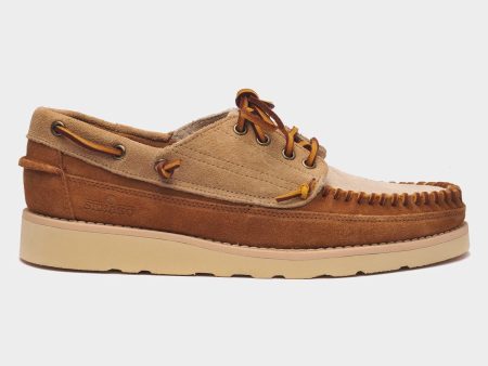 Sebago Cayuga Suede Moccasin in Camel Papyrus Online Sale