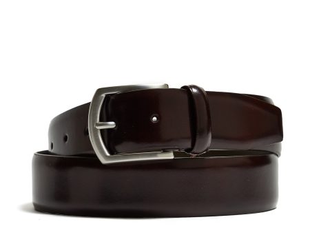 Andersons Dress Leather Belt in Burgundy For Sale