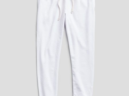 Lightweight Slim Jogger Sweatpant in White Cheap