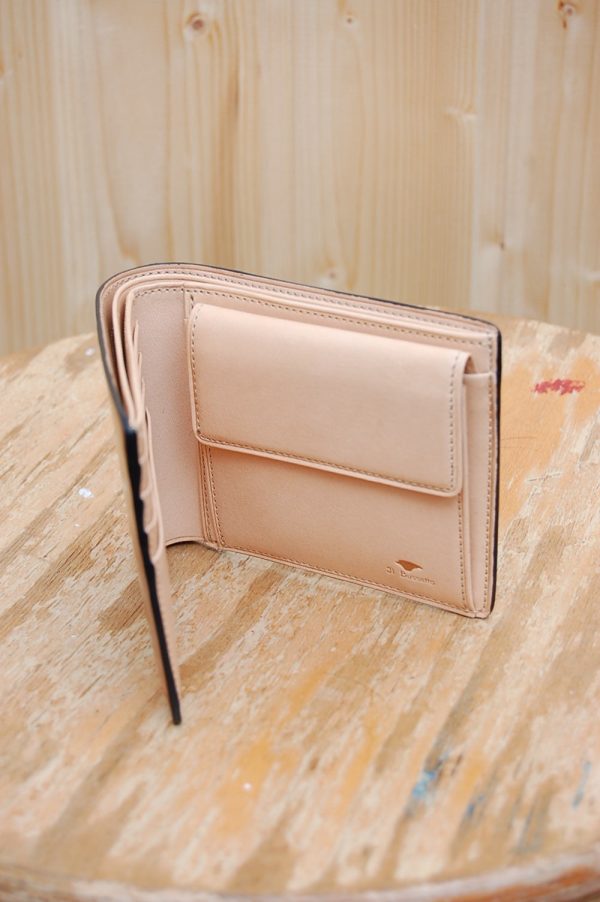 Il Bussetto Bi-fold Wallet with Coin Pocket Caramel Online now