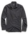 Brushed Cotton Cashmere Twill Shirt in Charcoal Online now