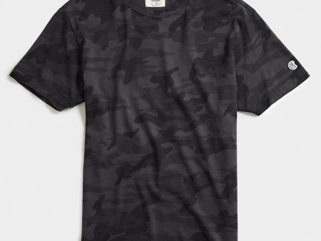 Camo Tee Shirt in Black For Discount