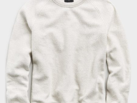 Reverse Fleece Crew in Oatmeal Discount