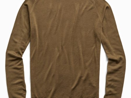 John Smedley Easy Fit Turtleneck in Khaki Online