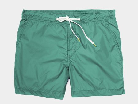 Hartford Kuta Swim Trunk in Green Hot on Sale