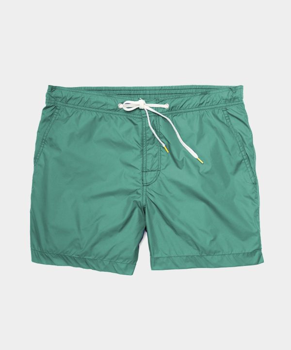 Hartford Kuta Swim Trunk in Green Hot on Sale