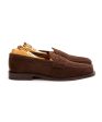 Alden Dark Brown Suede Penny Loafer Fashion