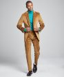 Italian Stretch Cord Sutton Suit Jacket in Camel Sale