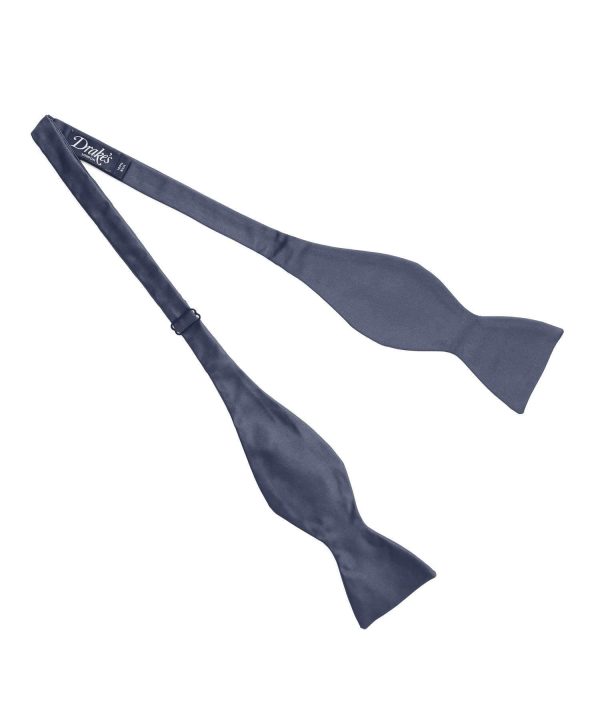 Drake s Navy Satin Butterfly Bowtie For Sale