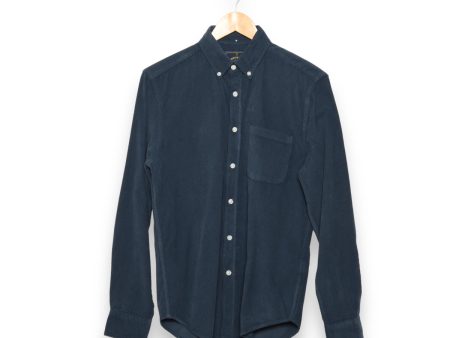 Portuguese Flannel Cord Button Down navy Hot on Sale