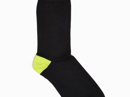 Corgi Contrast heel toe socks in Black Online Sale