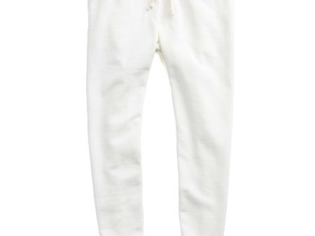 Heavyweight Slim Jogger Sweatpant in Vintage White For Discount