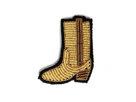 Macon & Lesquoy Gold Boot Pin For Discount