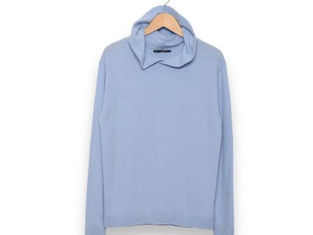 Daniele Fiesoli Boucle Hoodie DF 7062 light blue Online