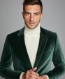 Sutton Velvet Sport Coat in Dark Green Fashion