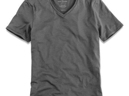 Mack Weldon Silver Vneck Undershirt in Stealth Grey Fashion