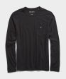 Made in L.A. Slub Jersey Long Sleeve T-Shirt in Black Discount