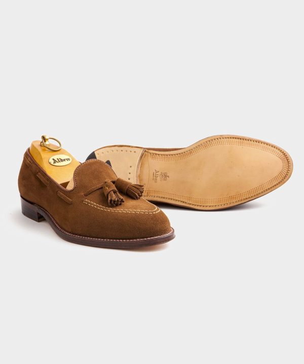 Alden Snuff Suede Tassel Loafer Online Hot Sale