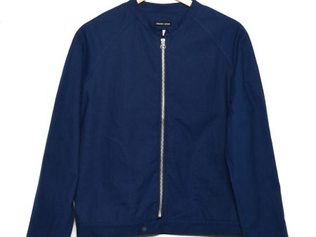 Frank Leder Bomber baltic blue dyed Online now