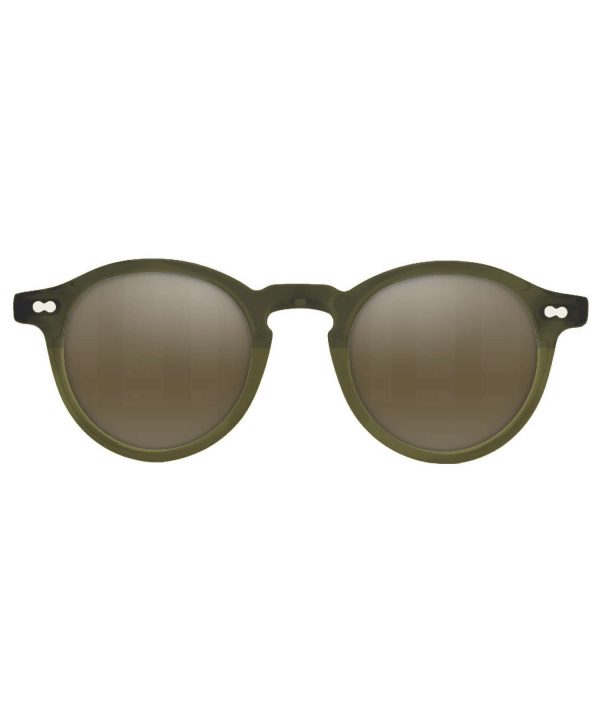 MOSCOT MILTZEN Sunglasses in Olive For Sale