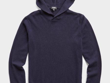 Cashmere Hoodie in Navy Online Sale