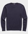 Cashmere Crewneck Sweater in Navy Online Hot Sale