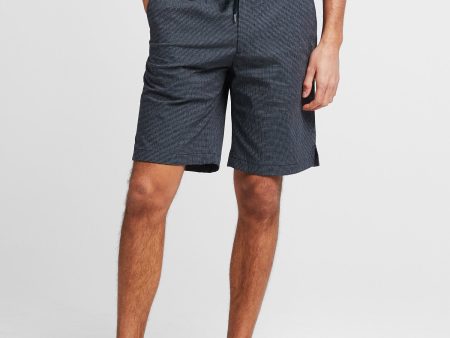 10  Gingham Seersucker Traveler Short in Black Online Sale