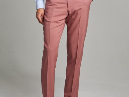 Sutton Wool Gabardine Suit Trouser in Mauve Discount