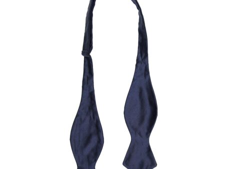 Drake s Navy Satin Batwing Bowtie Fashion