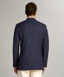 Sutton Windowpane Sport Coat in Navy Supply