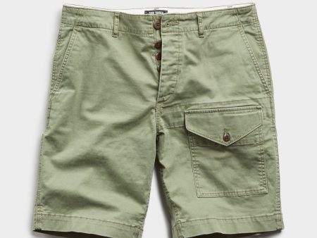 Utility Short in Olive Discount