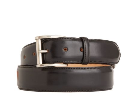 Kreis Cordovan Belt in Black For Discount