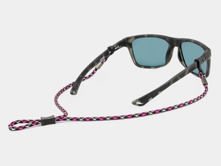 Croakies Universal Fit Terra Spec Cord in Pattern Neon Pink Fashion