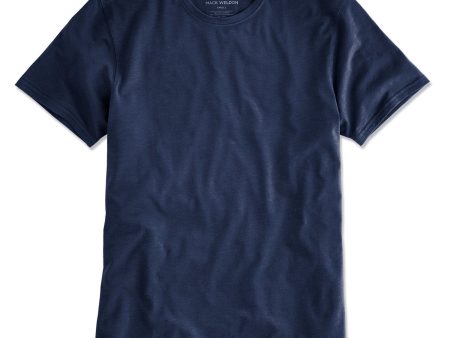 Mack Weldon Silver Crew Undershirt in Navy Cheap