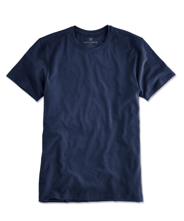 Mack Weldon Silver Crew Undershirt in Navy Cheap