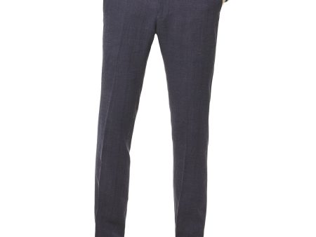 Linen Sutton Suit Trouser in Navy Online Sale