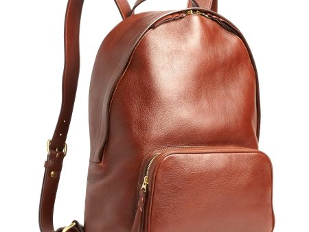 Lotuff Chestnut Leather Backpack For Discount